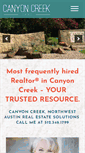 Mobile Screenshot of canyoncreeknews.com